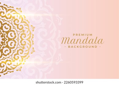 premium mandala pattern background for wedding or invitation backdrop design vector 