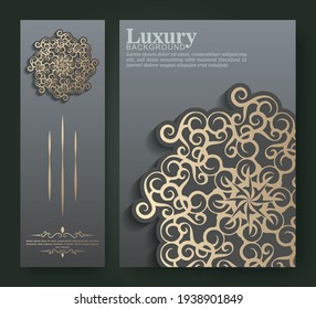 Premium mandala style cover and card