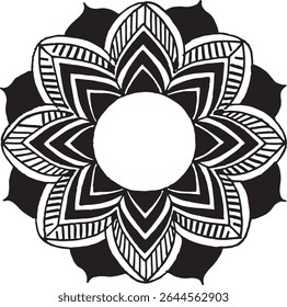 Premium Mandala Vector for T-Shirt Print Design.