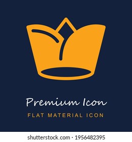  material premium ui ux icono vector aislado en colores azul marino y naranja