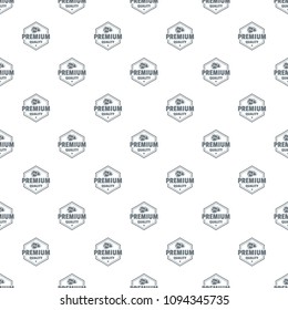 Premium meat quality pattern vector seamless repeat for any web design