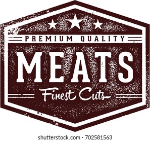 Premium Meats Butcher Shop Sign