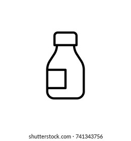 Premium medication icon or logo in line style. High quality sign and symbol on a white background. Vector outline pictogram for infographic, web design and app development.