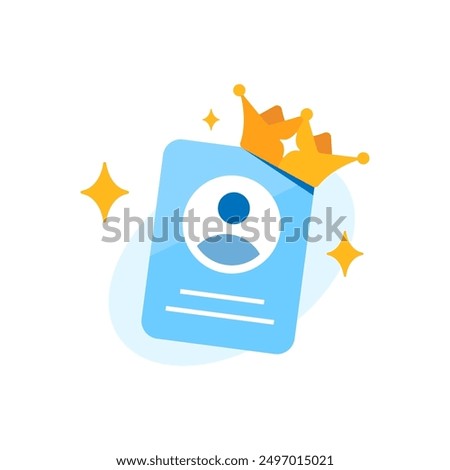 premium member concept illustration flat design. simple modern graphic element for ui, infographic, icon