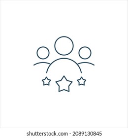 premium membership VIP user group line style graphic design vector