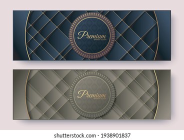 Premium menu card banner template design