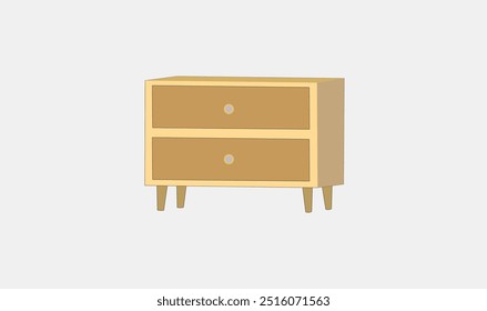 Ilustración vectorial de diseño de mesa de mini caja de Premium para su uso.