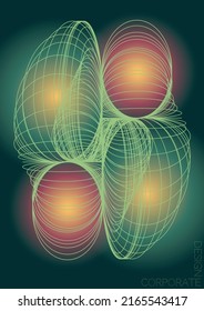 Diseño de afiches de vectores geométricos mínimos premium con líneas y círculos coloridos gradientes. Colección de fondos abstractos para portadas, volantes, plantillas, folletos, tarjetas, folletos, promoción de marca, etc.