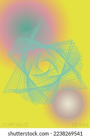 Premium Minimal Geometric Vector Poster Design with Lines and Gradient Colorful Circles. Set of Abstract Backgrounds for Covers, Flyers, Templates, Booklets, Cards, Brochures, Branding, etc.