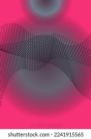 Premium Minimal Geometric Vector Poster Design with Lines and Gradient Colorful Circles. Set of Abstract Backgrounds for Covers, Flyers, Templates, Booklets, Cards, Brochures, Branding, etc.