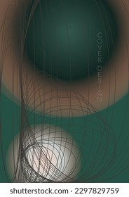 Premium Minimal Geometric Vector Poster Design with Lines and Gradient Colorful Circles. Set of Abstract Backgrounds for Covers, Flyers, Templates, Booklets, Cards, Brochures, Branding, etc.