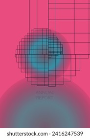 Premium Minimal Geometric Vector Poster Design with Lines and Gradient Colorful Circles. Set of Abstract Backgrounds for Covers, Flyers, Templates, Booklets, Cards, Brochures, Branding, etc.