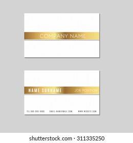 Premium Minimal Vector Business Card  Design 