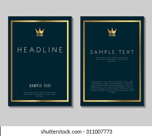 Premium Minimalism Design Vector Template Layout For Magazine Brochure Flyer Booklet Cover Annual Report