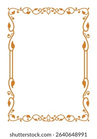 Premium Minimalist Ornamental Border Decorative Vector
