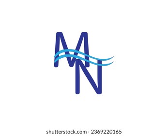 premium MN logo monogram . luxury initials design minimal modern typeface.
