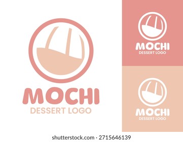A premium mochi logo designed for upscale dessert shops and gift food brands.