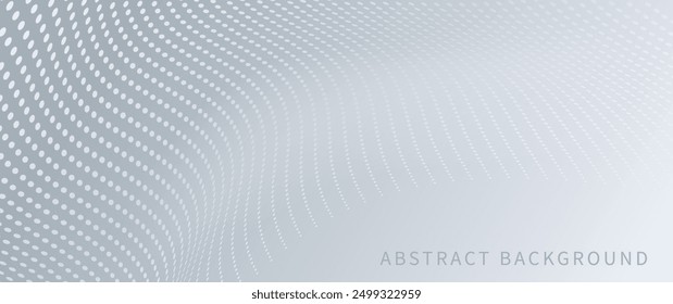 Premium modern abstract background with 3d white halftone pattern (dotted texture). Abstract horizontal vector illustration for business banner, luxe invite, prestigious voucher, formal backdrop