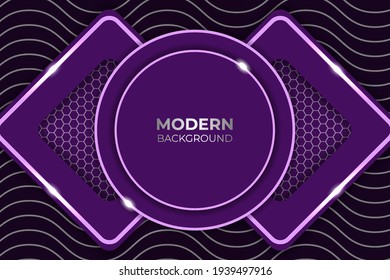 Premium Modern Elegant Purple Background with Glow Circle  