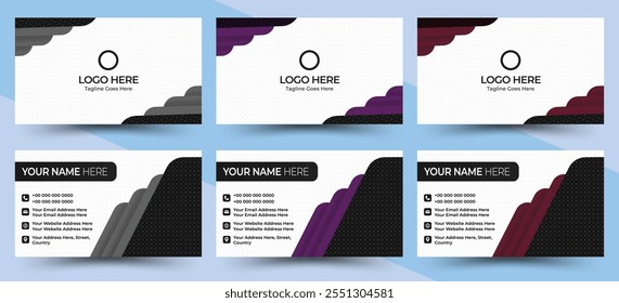 Premium and modern simple business card template