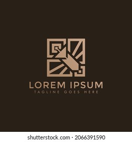 premium modern universal satellite logo design