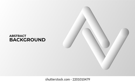 premium modern white gray abstract shape background