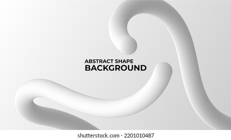 premium modern white gray abstract shape background