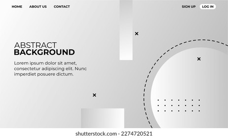premium modern white gray abstract shape background