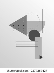 fondo de forma abstracto gris blanco premium moderno