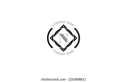 Premium monogram with initial N. Universal symbol icon vector design. Luxury jewelry logo. Luxury logo for jewelry, company, hotel or fashion brand