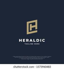 Premium monogram letter H initials logotype. vector logo