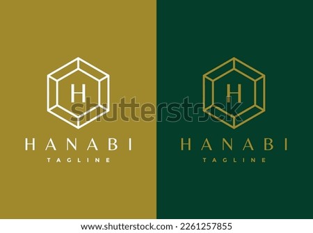Premium monogram letter H initials logo. Universal symbol icon vector design. Luxury Jewellery logotype.