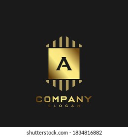 A Premium monogram letter initials logo. minimalist symbol icon vector design. Luxury logotype.	
