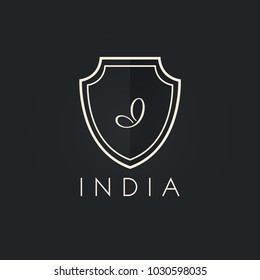 Premium monogram letter I initials ornate signature logotype. Elegant crest logo icon vector design. Luxury shield sign Logo template