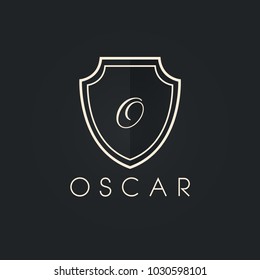 Premium monogram letter O initials ornate signature logotype. Elegant crest logo icon vector design. Luxury shield sign Logo template