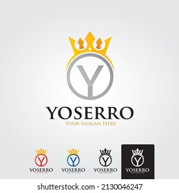 Premium monogram letter Y initials ornate signature logotype.