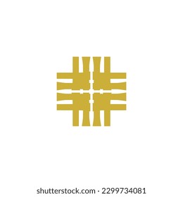 Premium monogram logo Luxury line logotype Universal symbol icon vector design