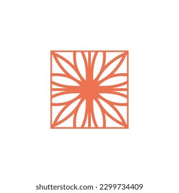Premium monogram logo Luxury line logotype Universal symbol icon vector design