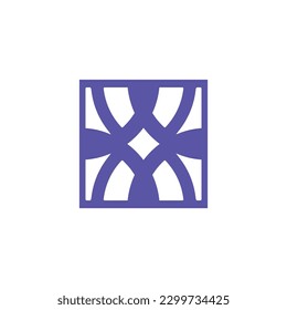 Premium monogram logo Luxury line logotype Universal symbol icon vector design