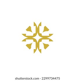 Logotipo de monograma Premium Logotipo de línea de lujo Símbolo universal diseño vectorial