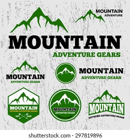 Premium mountain adventure vector logo template || The fonts used are all free || 