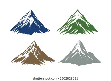Premium mountain Icon. High Quality Vector Illustration in Flat Design, Isolated on White Background.