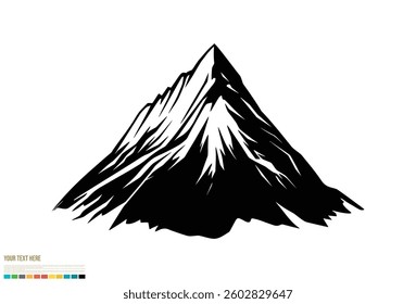 Premium mountain Icon. High Quality Vector Illustration in Flat Design, Isolated on White Background.
