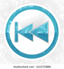 premium music batik concept rewind button image icon