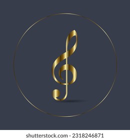 Premium music notes symbols, icons, elements, used in music concepts design and vector