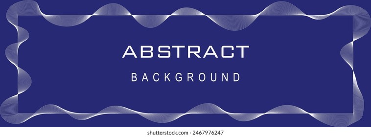 Premium Navy Blue color background design with diagonal line, geometric wave border, vector wavy line background for poster, banner, web design