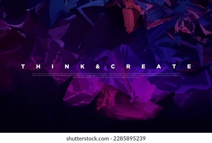 Fondo de pintura colorido resplandeciente y oscuro de neón premium con colores vibrantes y elementos gráficos fluidos. Papel mural de lujo moderno para afiches, banner, sitio web, volante, presentación, etc. Vector EPS