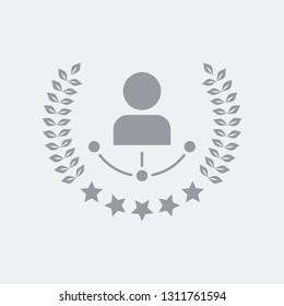 Premium network concept icon