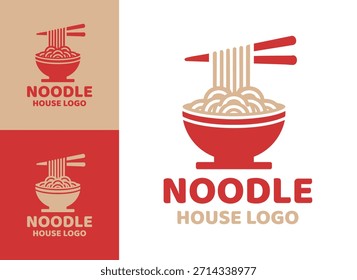 A premium noodle house logo designed for upscale Asian restaurants and refined food branding.