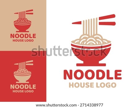 A premium noodle house logo designed for upscale Asian restaurants and refined food branding.